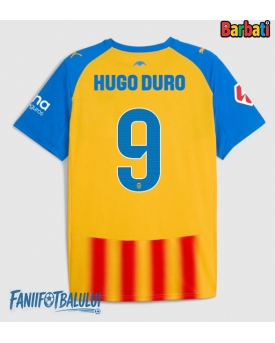 Valencia Hugo Duro #9 Tricou Fotbal Replică 2025-26 Barbati Treilea